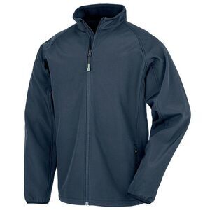 Result Genuine Recycled Mens Printable Soft Shell Jacket / Navy